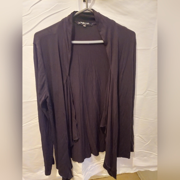 Urban CoCo Women's XXL Black Long Sleeve Cardigan - Picture 2 of 7